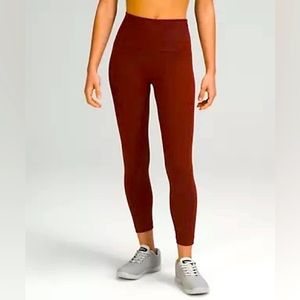 Lululemon Wunder Train High-Rise Tight 25" in Date Brown